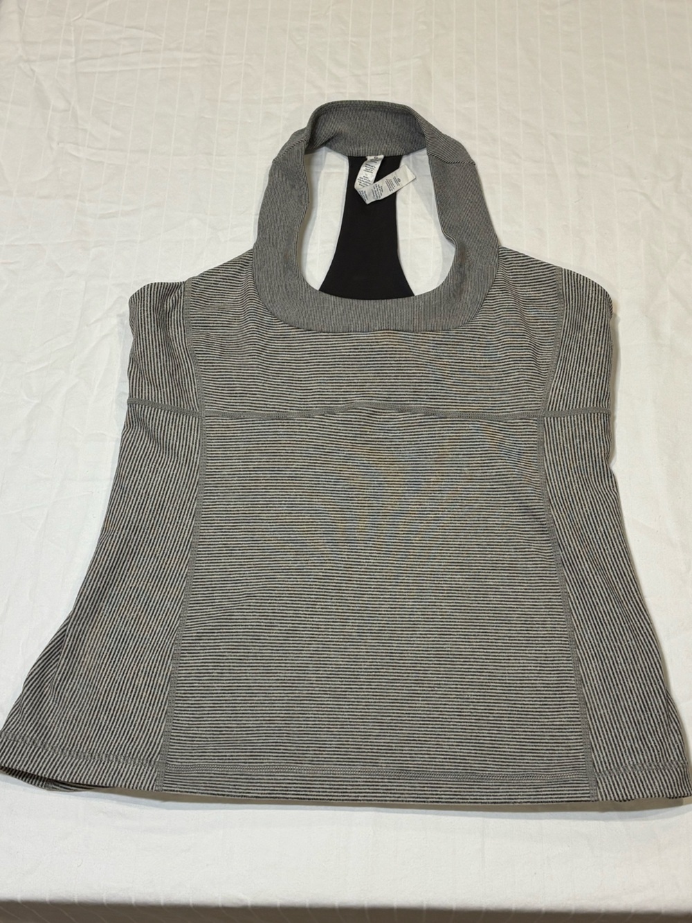 lululemon athletica Ribbed Sleeveless bra top Tank sz 12 - Gray